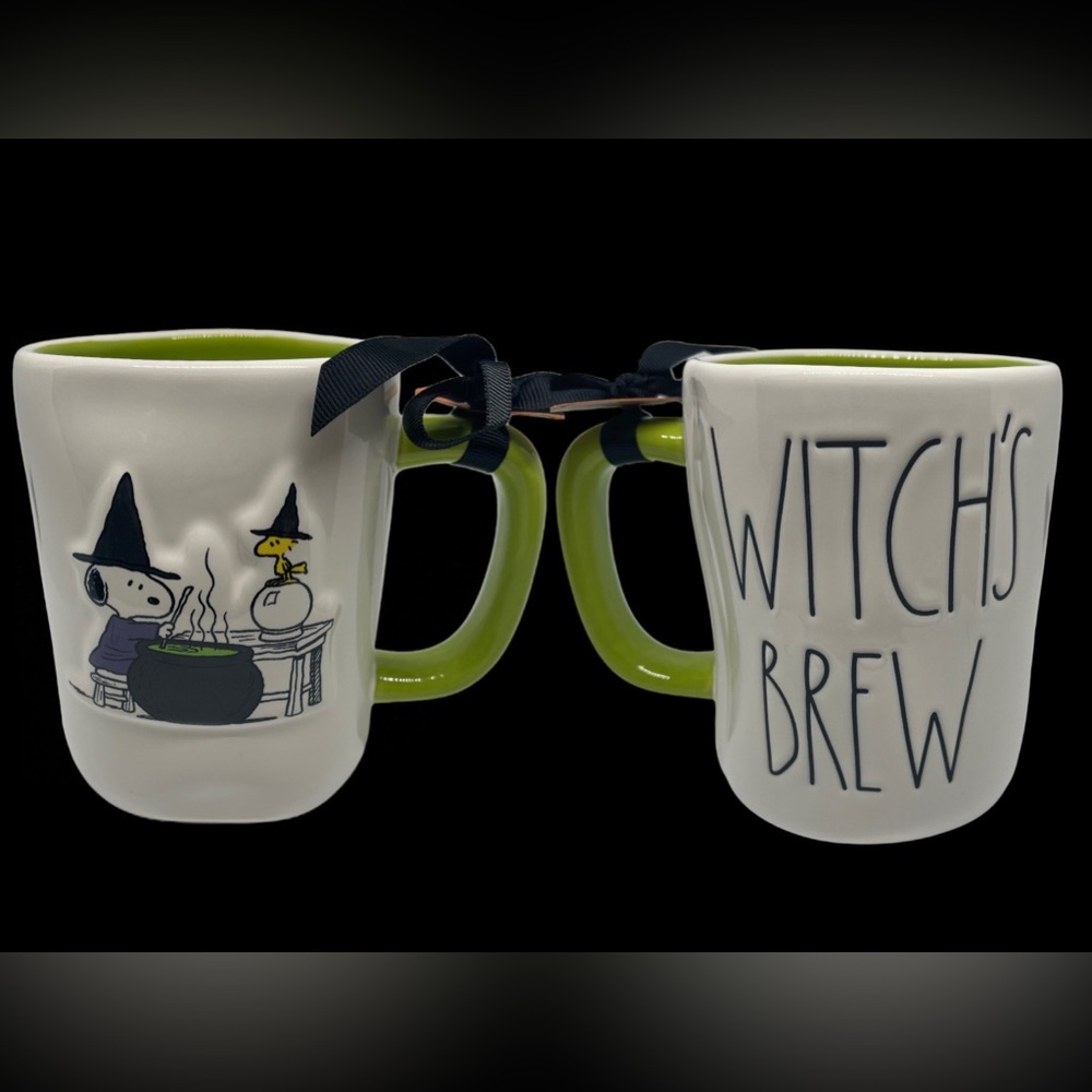 Rae Dunn Peanuts Snoopy & Woodstock Halloween Mug